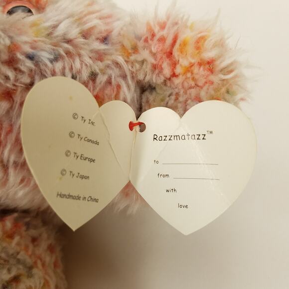 Ty Classic Razzmatazz Frosted Orange Bear Plush Stuffed Animal Toy 2000 - Picture 8 of 12